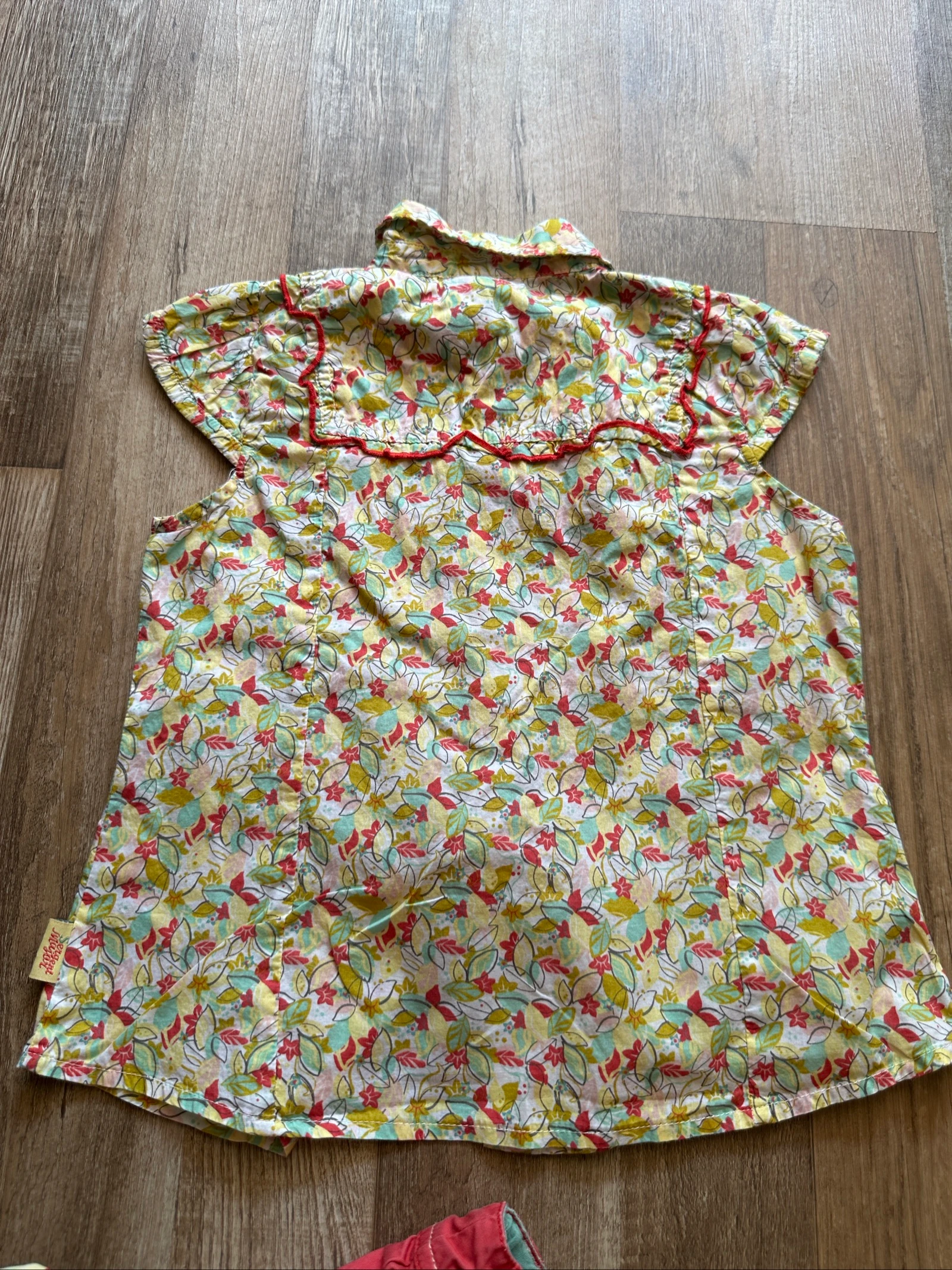 🌸 Sergent Major Set – Floral Blouse & Ruffled Skirt – 6 Years – photo 5